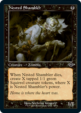 【ENG】【Foil】■旧枠エッチング■《巣のシャンブラー/Nested Shambler》[MH2]