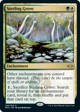 【ENG】【Foil】■エッチング■《真の木立ち/Sterling Grove》[MH2]