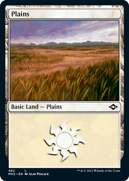 【ENG】【Foil】■エッチング■《平地/Plains》(482)[MH2]
