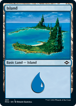 【ENG】【Foil】■エッチング■《島/Island》(483)[MH2]
