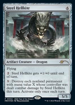【ENG】【Foil】《鋼のヘルカイト/Steel Hellkite》[旧正月プロモ]