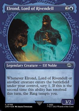 【ENG】【Foil】■サージ■《裂け谷の王、エルロンド/Elrond, Lord of Rivendell》[LTR]