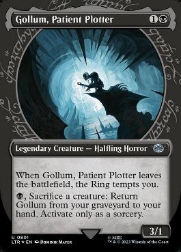 【ENG】【Foil】■サージ■《忍耐強く企む者、ゴラム/Gollum, Patient Plotter》[LTR]