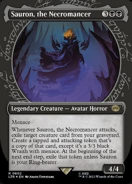 【ENG】【Foil】■サージ■《死人占い師、サウロン/Sauron, the Necromancer》[LTR]
