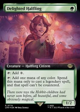 【ENG】【Foil】■サージ■《喜ぶハーフリング/Delighted Halfling》[LTR]
