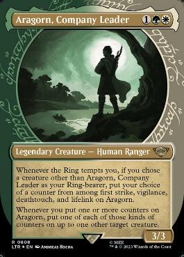 【ENG】【Foil】■サージ■《一行のリーダー、アラゴルン/Aragorn, Company Leader》[LTR]