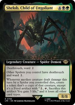 【ENG】【Foil】■サージ■《ウンゴリアントの末裔、シェロブ/Shelob, Child of Ungoliant》[LTR]