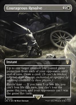 【ENG】【Foil】■サージ■《Courageous Resolve》[LTC]