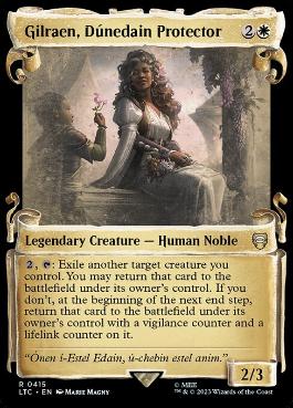 【ENG】【Foil】■ショーケース■《ドゥーネダインの保護者、ギルライン/Gilraen, Dunedain Protector》[LTC]
