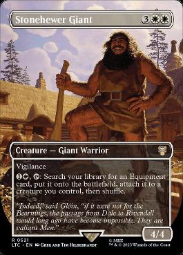 【ENG】【Foil】■ボーダーレス■《石切りの巨人/Stonehewer Giant》[LTC]