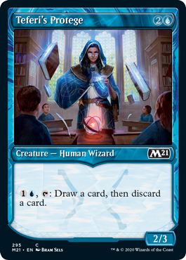 【ENG】【Foil】■ショーケース■《テフェリーの徒弟/Teferi's Protege》[M21]