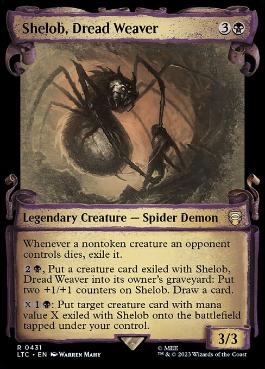 【ENG】【Foil】■ショーケース■《戦慄の織り手、シェロブ/Shelob, Dread Weaver》[LTC]