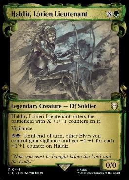 【ENG】【Foil】■ショーケース■《ロリアンの士官、ハルディア/Haldir, Lorien Lieutenant》[LTC]