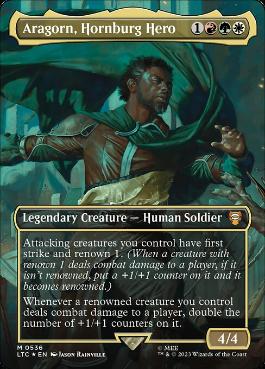 【ENG】【Foil】■サージ■《Aragorn, Hornburg Hero》[LTC]