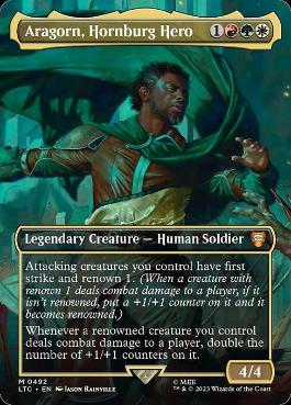 【ENG】【Foil】■ボーダーレス■《Aragorn, Hornburg Hero》[LTC]