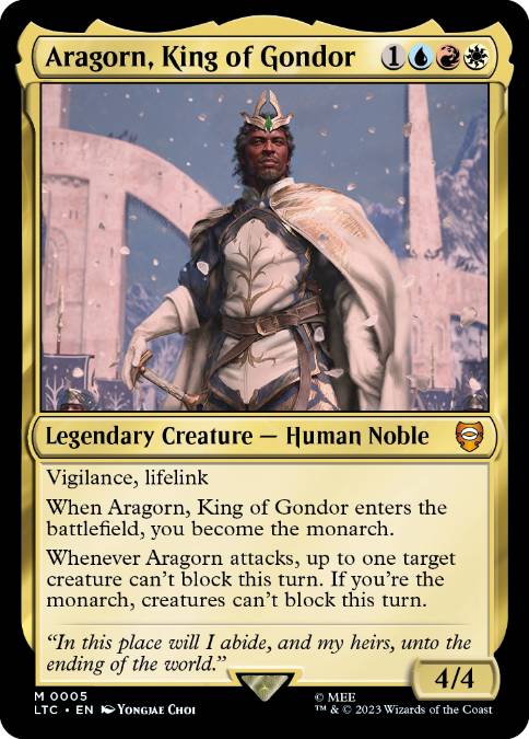 【ENG】【Foil】《ゴンドールの王、アラゴルン/Aragorn, King of Gondor》[LTC]