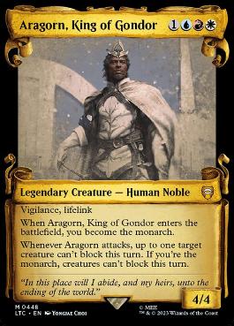 【ENG】【Foil】■ショーケース■《ゴンドールの王、アラゴルン/Aragorn, King of Gondor》[LTC]