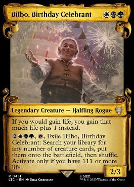 【ENG】【Foil】■ショーケース■《誕生日の主賓、ビルボ/Bilbo, Birthday Celebrant》[LTC]