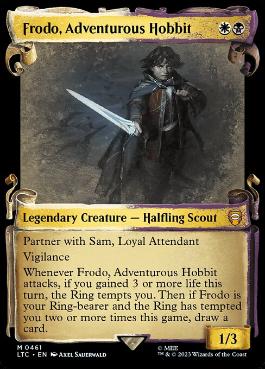 【ENG】【Foil】■ショーケース■《冒険好きなホビット、フロド/Frodo, Adventurous Hobbit》[LTC]