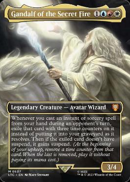 【ENG】【Foil】■ボーダーレス■《Gandalf of the Secret Fire》[LTC]