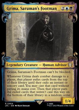 【ENG】【Foil】■ショーケース■《サルマンの下僕、グリマ/Grima, Saruman's Footman》[LTC]