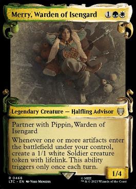 【ENG】【Foil】■ショーケース■《アイゼンガルドの監視人、メリー/Merry, Warden of Isengard》[LTC]