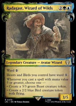 【ENG】【Foil】■ショーケース■《自然の魔法使、ラダガスト/Radagast, Wizard of Wilds》[LTC]