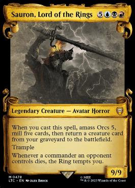 【ENG】【Foil】■ショーケース■《指輪の王、サウロン/Sauron, Lord of the Rings》[LTC]
