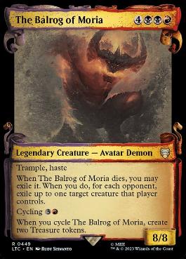 【ENG】【Foil】■ショーケース■《モリアのバルログ/The Balrog of Moria》[LTC]