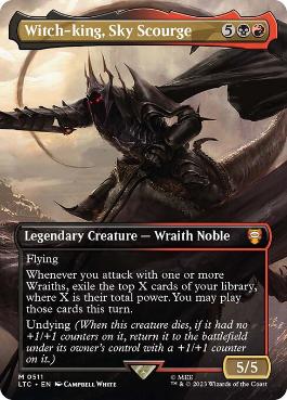 【ENG】【Foil】■ボーダーレス■《Witch-king, Sky Scourge》[LTC]