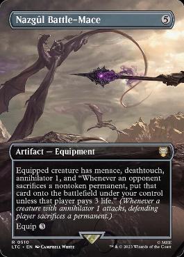 【ENG】【Foil】■ボーダーレス■《Nazgul Battle-Mace》[LTC]