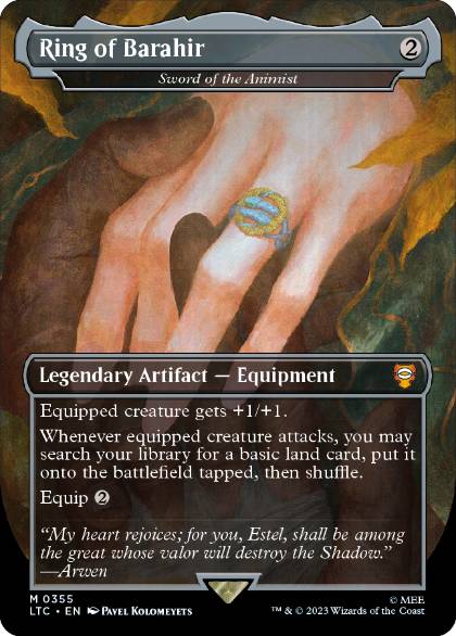 【ENG】【Foil】《精霊信者の剣/Sword of the Animist》[LTC]