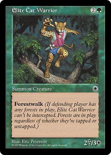 【ENG】《猫族の精鋭戦士/Elite Cat Warrior》FT無し[POR]