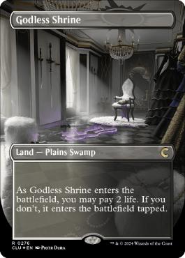 【ENG】【Foil】■ボーダーレス■《神無き祭殿/Godless Shrine》[CLU]