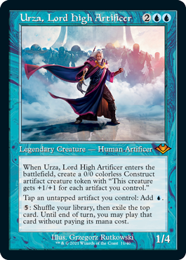 【ENG】【Foil】■旧枠■《最高工匠卿、ウルザ/Urza, Lord High Artificer》[MH1]