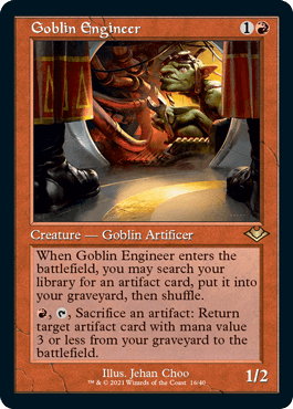 【ENG】【Foil】■旧枠■《ゴブリンの技師/Goblin Engineer》[MH1]