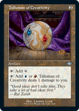 【ENG】【Foil】■旧枠■《独創のタリスマン/Talisman of Creativity》[MH1]
