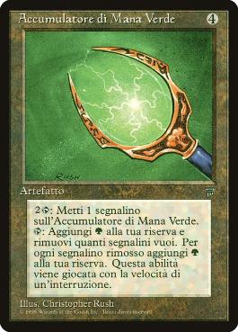 【ITA】《緑の魔力貯蔵器/Green Mana Battery》[LEG]