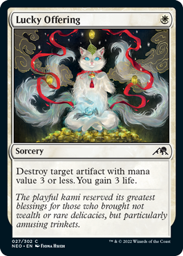 【ENG】【Foil】《開運の供物/Lucky Offering》[NEO]