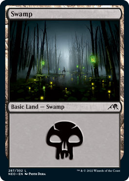 【ENG】【Foil】《沼/Swamp》(287)[NEO]