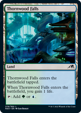 【ENG】【Foil】《茨森の滝/Thornwood Falls》[NEO]
