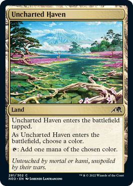 【ENG】【Foil】《未知なる安息地/Uncharted Haven》[NEO]