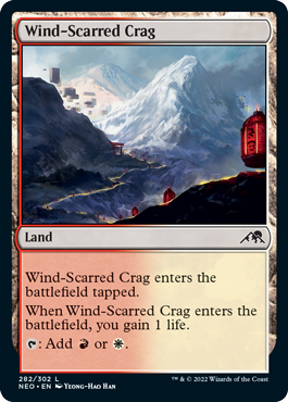 【ENG】【Foil】《風に削られた岩山/Wind-Scarred Crag》[NEO]