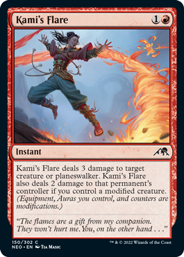 【ENG】【Foil】《神の火炎/Kami's Flare》[NEO]