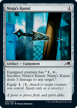 【JPN】【Foil】《忍者の苦無/Ninja's Kunai》[NEO]