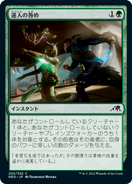 【JPN】【Foil】《達人の咎め/Master's Rebuke》[NEO]