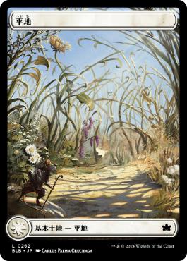【JPN】■フルアート■《平地/Plains》(262)[BLB]
