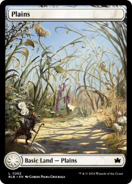 【ENG】【Foil】■フルアート■《平地/Plains》(262)[BLB]