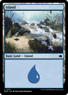 【ENG】【Foil】《島/Island》(371)[BLB]