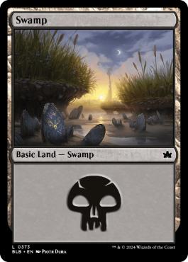 【ENG】【Foil】《沼/Swamp》(373)[BLB]